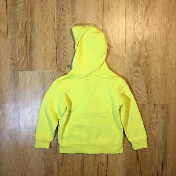 H&M CLASSICS NEON YELLOW ZIP UP HOODIE - Picture 3 of 3